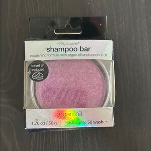 body & earth Argan Oil Shampoo Bar - Pink
